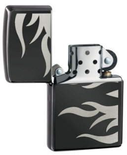 Zippo Ebony Flames